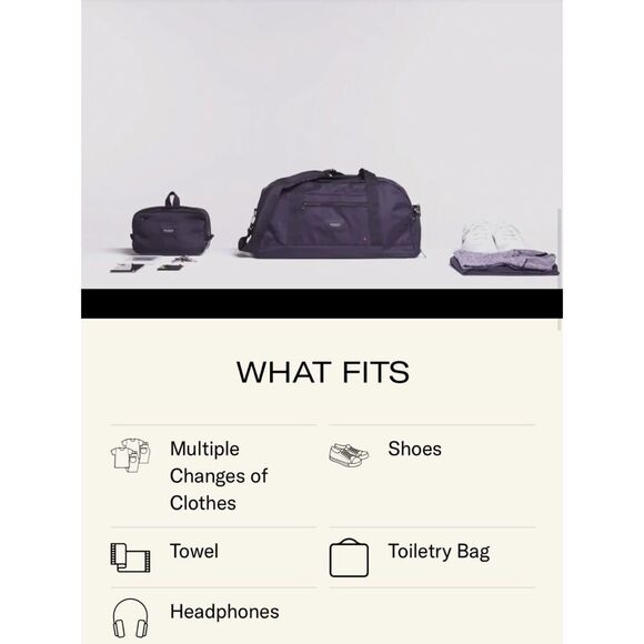 State FRANKLIN WEEKENDER / Gym Nylon Bag in Black/ Pristine - Picture 3 of 8